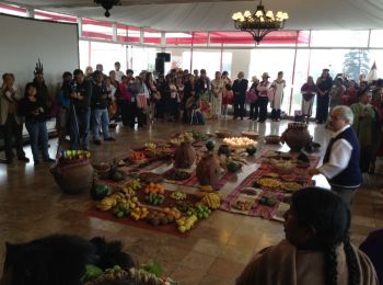Interpretacin consecutiva en ceremonia de pago a la tierra, Lima