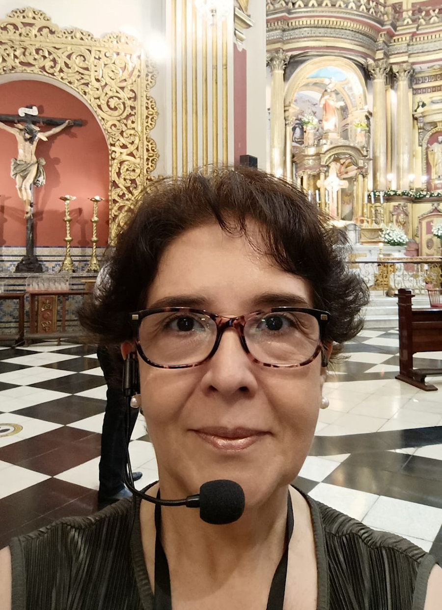 Interprete trabajando