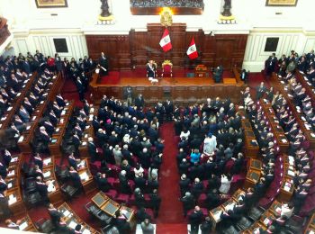 Interpretación simultánea en cabina en el Parlamento